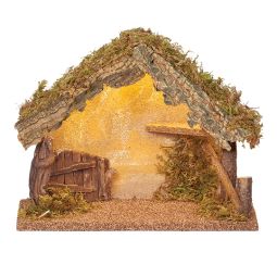 5 Inch Scale LED Lighted Nativity Stable by Fontanini