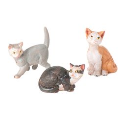 5 Inch Scale Cats - 3 Pc. Set by Fontanini