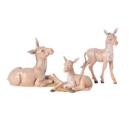 5 Inch Scale Donkey Family by Fontanini