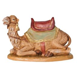 7.5 Inch Scale Seated Camel with Blanket and Saddle by Fontanini