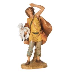 7.5 Inch Scale Micah with Lamb by Fontanini