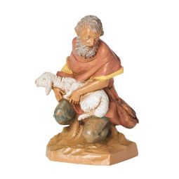 7.5 Inch Scale Jeremiah, Kneeling Shepherd by Fontanini