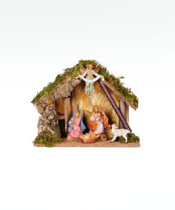 5 Inch Scale Nativity Stable by Fontanini - Figures Included