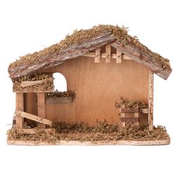 5 Inch Scale Fontanini Wood Nativity Stable by Fontanini