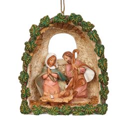 3.75 Holy Family Grotto Ornament by Fontanini