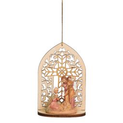 Fontanini Holy Family Laser Cut Ornament