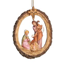 4 Inch Holy Family Ornament by Fontanini