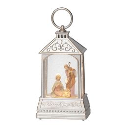 Fontanini LED Holy Family Lantern Mini Dome