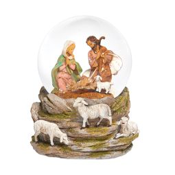 5.75 Inch High Musical Holy Family Dome by Fontanini