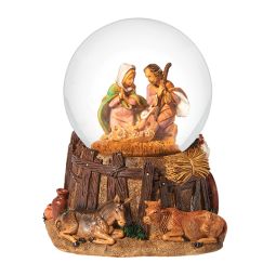 4.75 Inch High Musical Holy Family Nativity Globe by Fontanini