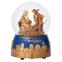 6 Inch High Musical Holy Family Globe by Fontanini