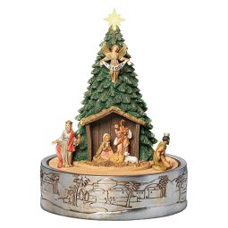 Fontanini 11.25 Inch Musical Nativity Tree