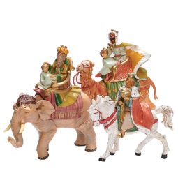 5 Inch Scale Three Kings on Animals (Set) by Fontanini